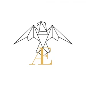 logo Vaelya noir et or sur fond blanc