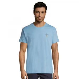 photo t-shirt homme bleu clair