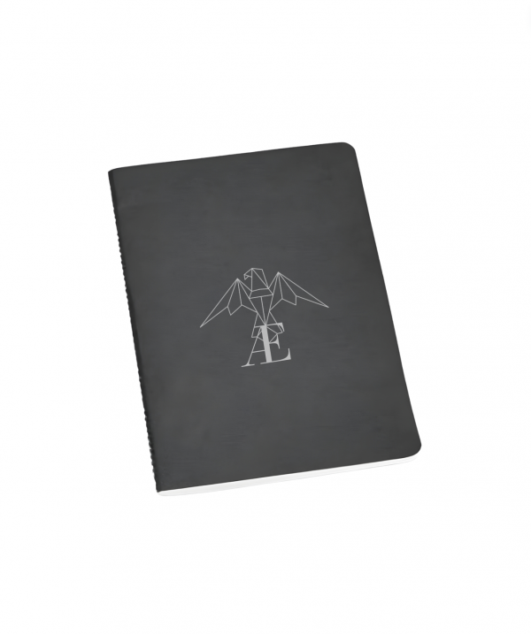 photo carnet noir avec logo Vaelya
