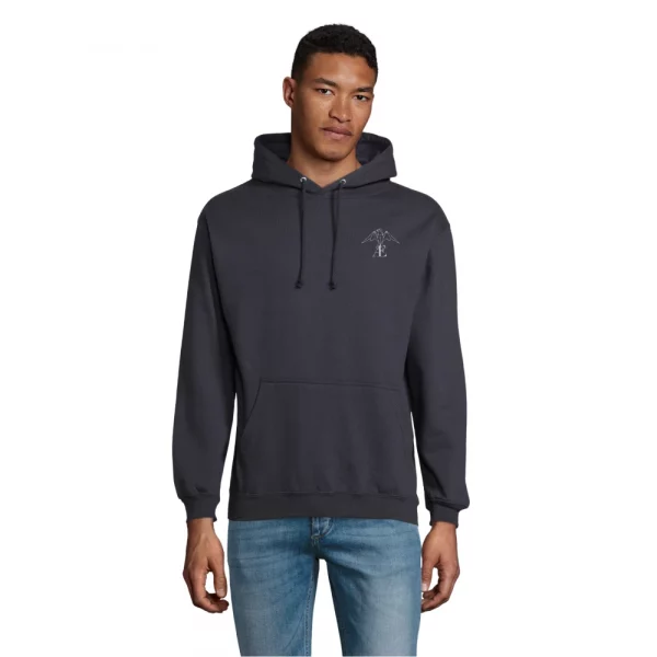 sweat-shirt homme bleu avec logo