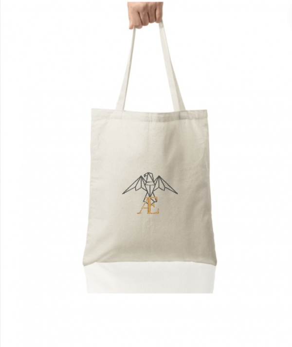 photo tote bag en coton avec le logo Vaelya