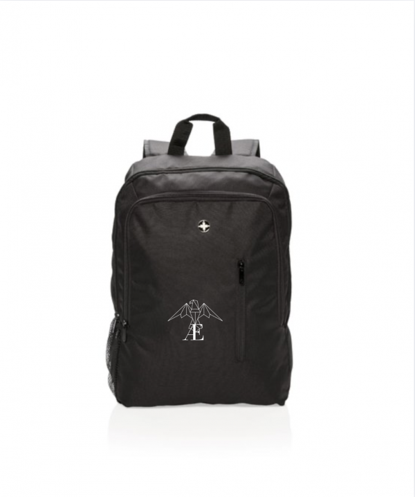 photo sac à dos noir avec logo vaelya
