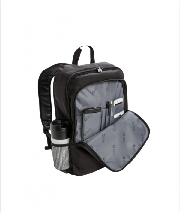 photo intérieur du sac à dos noir