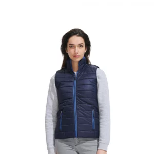 photo doudoune femme bleue